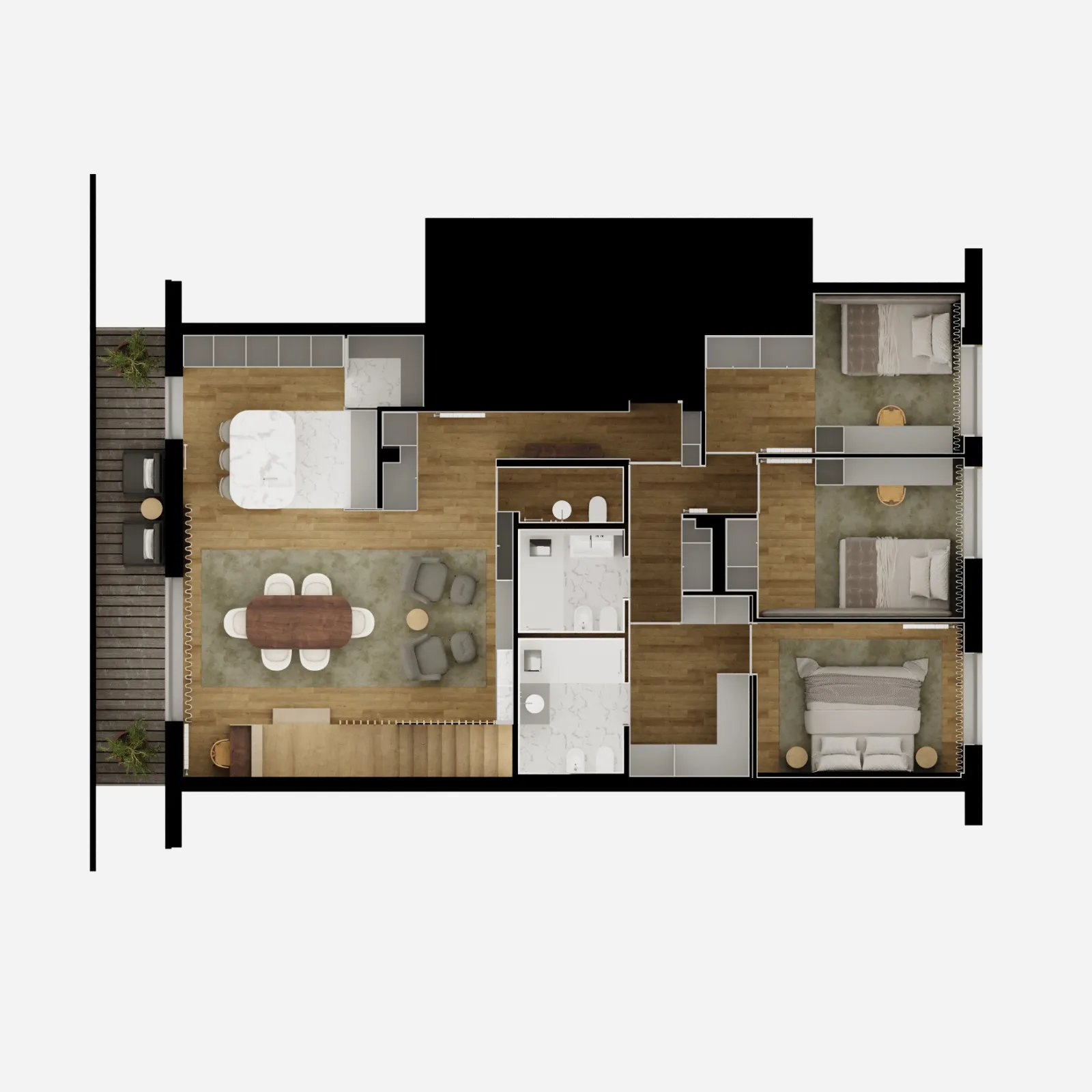 Apartamento T3 duplex na Póvoa de Varzim